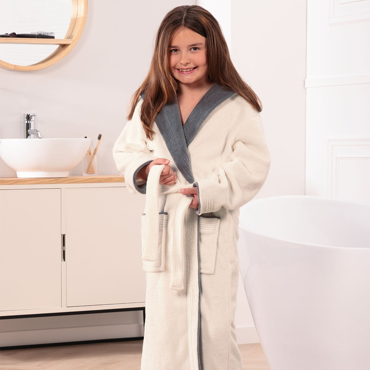 Optipluche soft Badjas voor kinderen
