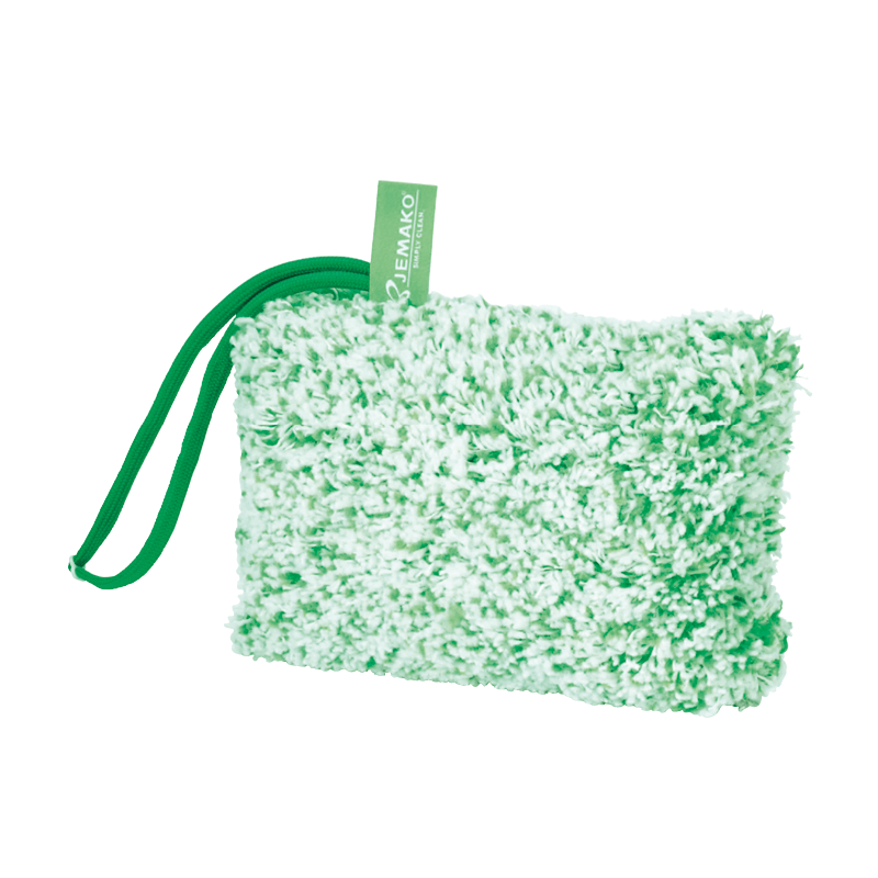 Reinigingsspons hoogpolig, groene vezel
